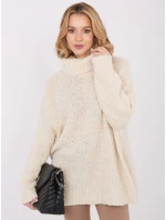 Sweter CH SW model 21782574 jasny beżowy - FPrice Sweter CH SW model 21782574 jasny beżowy - FPrice