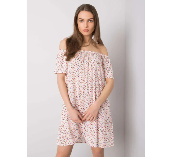 Šaty D73771M30145G bílé a červené