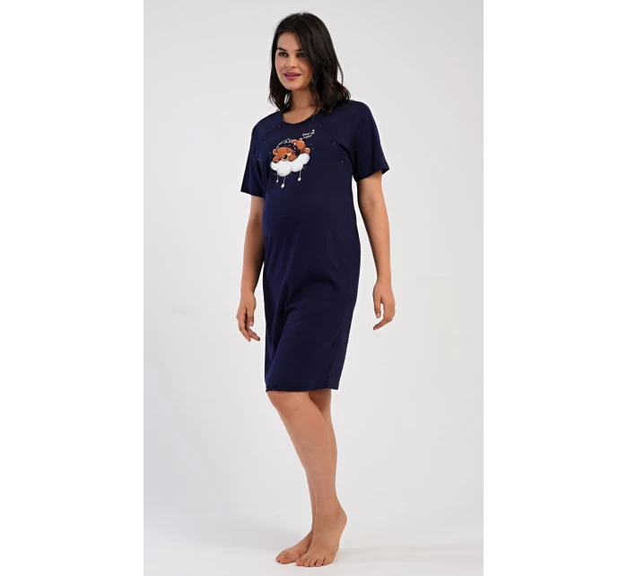 Dámská noční košile mateřská Méďa na obláčku
