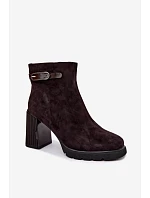 Boty na podpatku model 231628 Step in style Boty na podpatku model 231628 Step in style