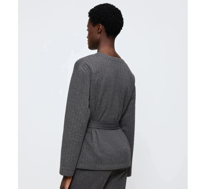 Cozy Comfort Robe Top Quilted - GRAY - TRIUMPH GRAY - TRIUMPH