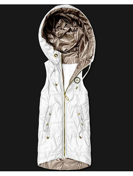 bezrękawnik z  Goodlookin biały model 22037880 - S'WEST