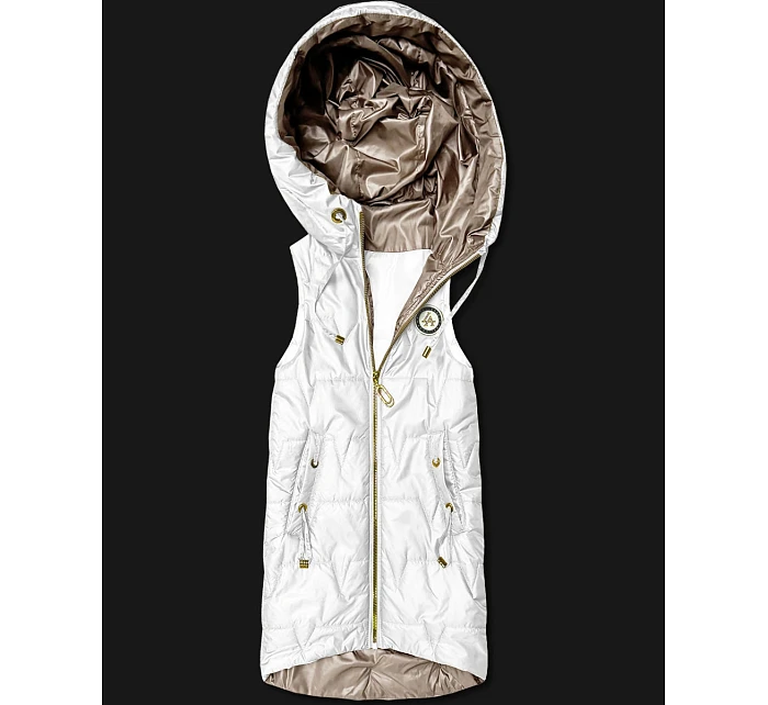 bezrękawnik z  Goodlookin biały model 22037880 - S'WEST