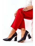 Kožené lodičky Lewski 3117 Černé Kožené lodičky Lewski 3117 Černé