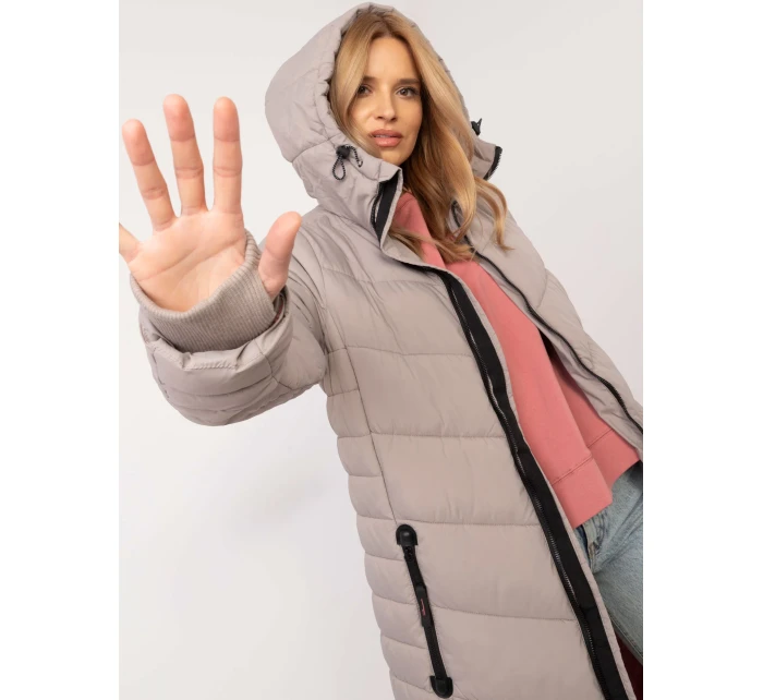 Płaszcz model 20692216 ciemny bezowy - FPrice