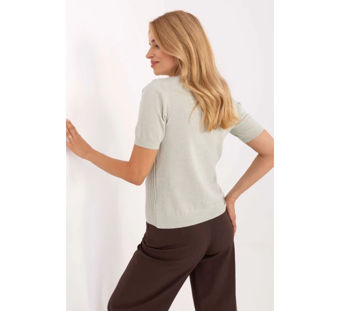 Svetr s krátkým rukávem model 216768 Factory Price Svetr s krátkým rukávem model 216768 Factory Price