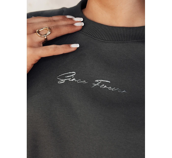 Dámská grafitová mikina ERIAN FashionStreet BY1276