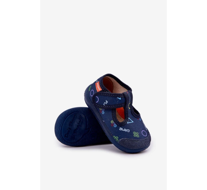 Dětské Pantofle Milami Elastické Na Suchý Zip Granátové Ambette