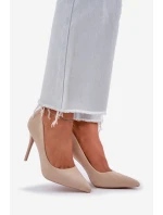 Klasické Lodičky Z Eko Semiše Světle Béžové Navinda