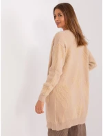 Sweter AT SW model 18990696 beżowy - FPrice Sweter AT SW model 18990696 beżowy - FPrice