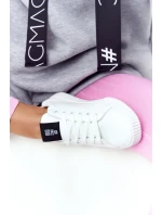 Dámské módní tenisky Big Star - bílé/černé Dámské módní tenisky Big Star - bílé/černé