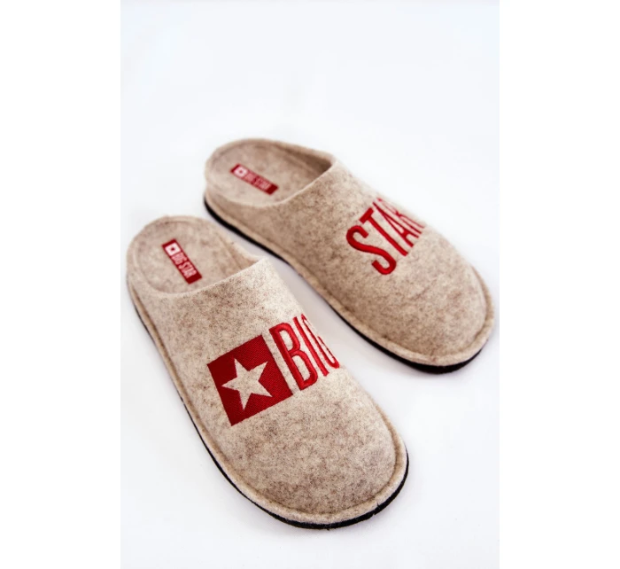 Domácí pantofle Big Star KK276021 Béžová