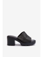 Dámské Žabky s Na Podpatku Černé model 21661127 - EVENTO