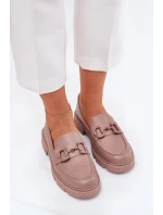 Dámské Mokasíny Eko Kůže S Ozdobným Detalem Khaki model 21689817 - Boto Dámské Mokasíny Eko Kůže S Ozdobným Detalem Khaki model 21689817 - Boto