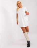 Sukienka RV SK model 18841505 ecru - FPrice Sukienka RV SK model 18841505 ecru - FPrice