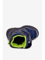 Dětské zateplené sněhule / trapery Big Star - tmavě modrá Dětské zateplené sněhule / trapery Big Star - tmavě modrá