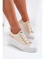 Dámské sportovní boty LCW-24-44-2464L Světle béžová s bílou - Lee Cooper