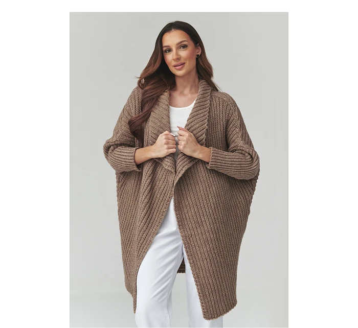 Svetr na zapínání  model 226877 Makadamia
