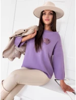 GAIA dámský oversize svetr fialový FashionStreet MY2010