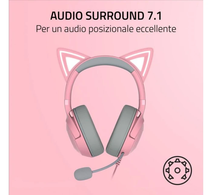 Razer RZ04-04730200-R3M1 sluchátka/náhlavní souprava Wired Headband Call/Music Pink