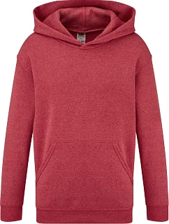 Classic Kids Hooded Sweat Dětská mikina s kapucí model 22534568 vintage heather red - Fruit of the Loom
