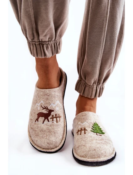 Domácí pantofle Big Star model 21600988 béžová - Big Star Shoes