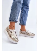 Kožené Polobotky Na Platformě Bežové model 21646202 - Zazoo Kožené Polobotky Na Platformě Bežové model 21646202 - Zazoo