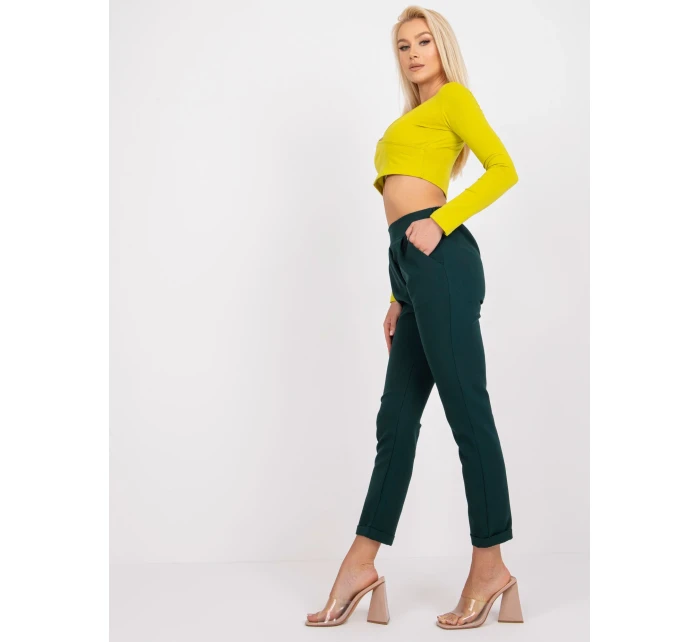 DHJ kalhoty SP 13926.02 tmavě zelená