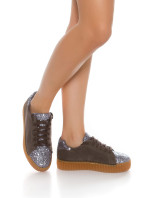 Trendy Sneakers with glitter and model 19604259 - Style fashion