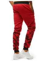 Pánské tepláky červené FashionStreet UX3618 Pánské tepláky červené FashionStreet UX3618