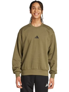 Pánská mikina Essentials Fleece olivová pánská model 21372691 - ADIDAS