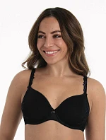 Suzette podprsenka s kosticí košíčky se spacer-výztuží 5255 black - RosaFaia