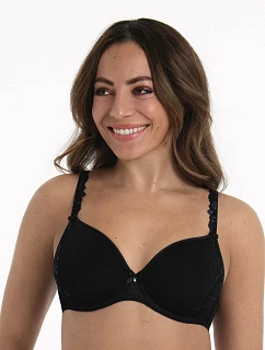 podprsenka s kosticí košíčky se  black  model 22104490 - RosaFaia