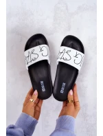 Dámské gumové pantofle Big Star JJ274A275 Černobílé