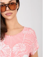 T shirt D12110M02646F koralowy T shirt D12110M02646F koralowy