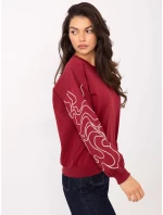 Bluzka RV BZ model 21393119 bordowy - FPrice Bluzka RV BZ model 21393119 bordowy - FPrice