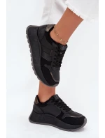 Dámské zateplené tenisky na platformě Big Star HI-POLY SYSTEM – černé