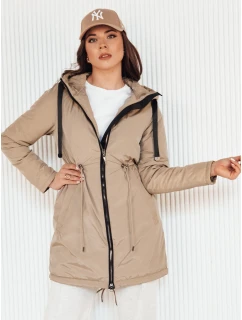 Dámská přechodná bunda parka VERCHA beige FashionStreet TY4261
