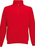 Fruit of the Loom Premium Zip Neck Sweat Mikina s 1/4 zipem 16.2032 red