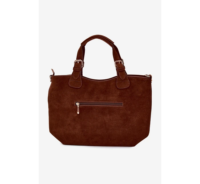 Kožená kabelka z imitace semiše Camel model 22111652 - Flora&Co