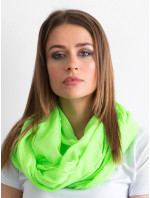 Fluo zelený šátek s kamínky