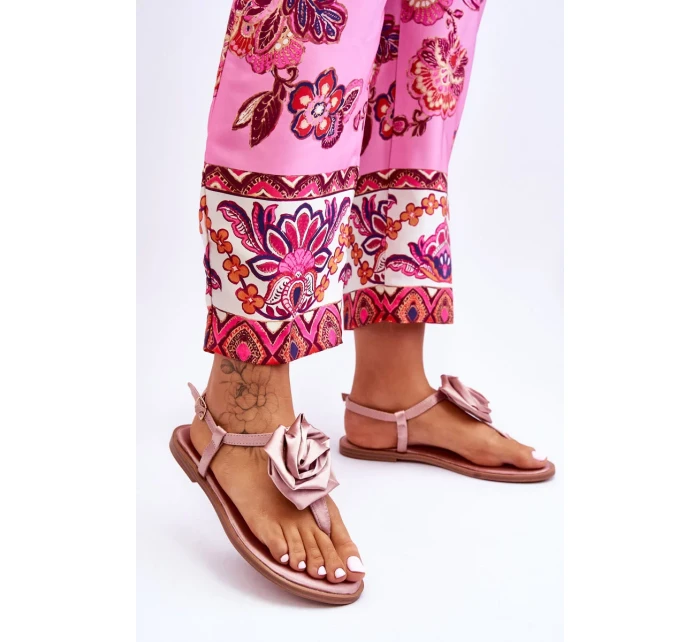 Dámské žabky s látkou Rose Nude Carisma Dámské žabky s látkou Rose Nude Carisma