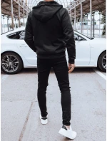 Pánská rozepínací zateplená mikina černá FashionStreet BX5627