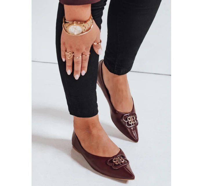 FashionStreet dámské bordó baleríny ZY1060