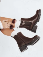Dámské hnědé kozačky Dstreet model 21992326 - FashionStreet