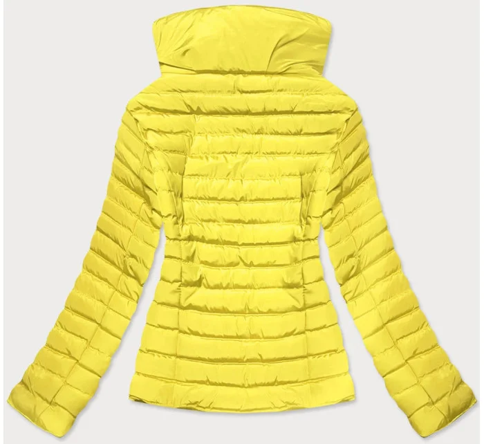 Žlutá prošívaná dámská bunda pro přechodné období model 16292897 - J.STYLE Žlutá prošívaná dámská bunda pro přechodné období model 16292897 - J.STYLE
