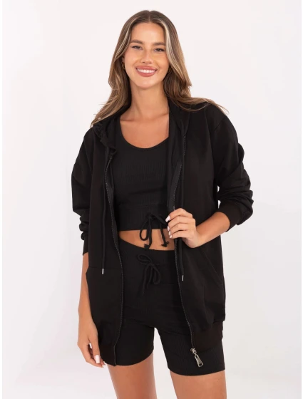 Černý dámský trojdílný komplet basic (7742)