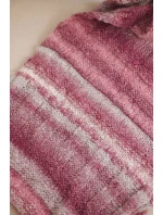 Komin dámský vlněný melírovaný měkký šátek na zimu KN20 tmavě růžový Komin dámský vlněný melírovaný měkký šátek na zimu KN20 tmavě růžový