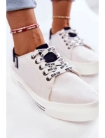 Dámské tenisky Memory Foam System Big Star KK276002 Bíle Dámské tenisky Memory Foam System Big Star KK276002 Bíle