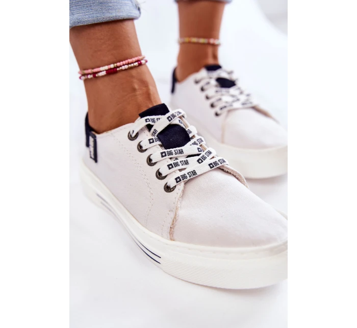 Dámské tenisky Memory Foam System Big Star KK276002 Bíle Dámské tenisky Memory Foam System Big Star KK276002 Bíle